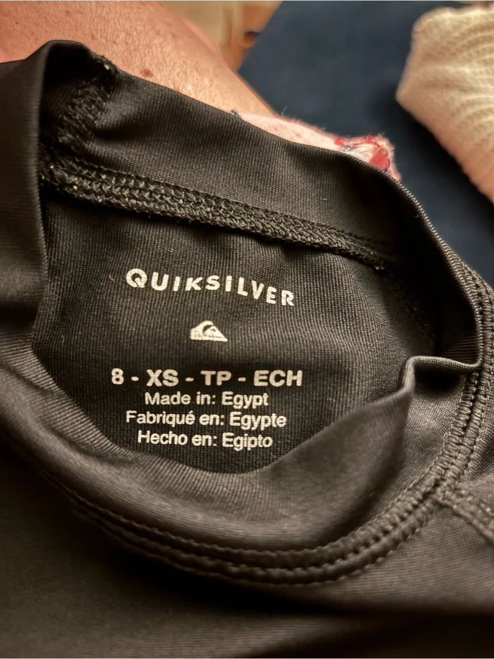 Quiksilver Boys Black Long Sleeve Rash Guard